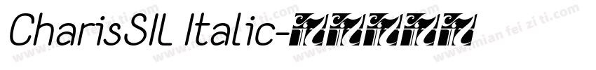 CharisSIL Italic字体转换